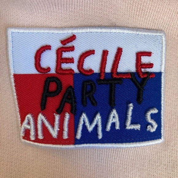 ETRE CECILE Colby Aurelia Color Block Hoodie Sweatshirt Cotton In Pink - Picture 8 of 12